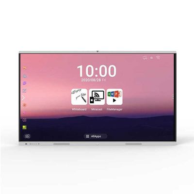 Versión del sistema de 86 pulgadas Android 13.0 pantalla táctil interactiva pantalla de demostración tablero