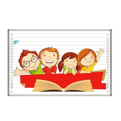 Tabla inteligente interactiva de 83 pulgadas con 20 puntos táctiles, adecuada para el aprendizaje colaborativo
