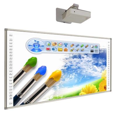 Tabla blanca interactiva inteligente de 150 pulgadas con toque de 20 puntos y CPU I3/i5/i7/i9 opcional