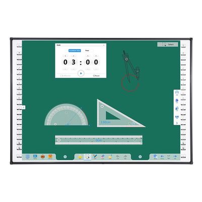 120 pulgadas 10 puntos de pantalla táctil tablero de enseñanza pared montada con teclas de acceso rápido