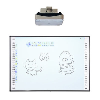 150 pulgadas de infrarrojo interactivo Smart Digital Whiteboard, Resolución 3840x2160 para la formación educativa