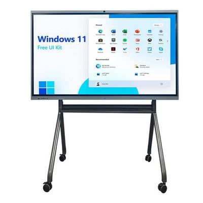 Alto brillo 350 cd/m2 65 pulgadas pantalla de pizarra interactiva para presentaciones interactivas