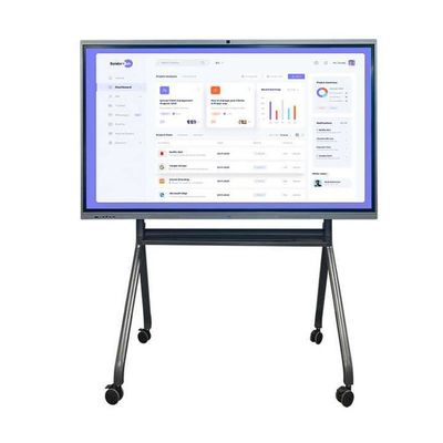 Pantalla táctil interactiva de 65 pulgadas Tablero blanco 4K Pantalla de pantalla inteligente con puntos infrarrojos 10/20 y Android 13.0