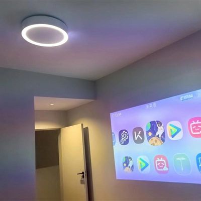 1200 Brillo de iluminación 3000LX Proyector láser inteligente Proyector de techo para el hogar