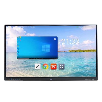 Pantalla táctil interactiva de vidrio anti-reflejo Android 8+128G Win 10 11 40 puntos táctiles