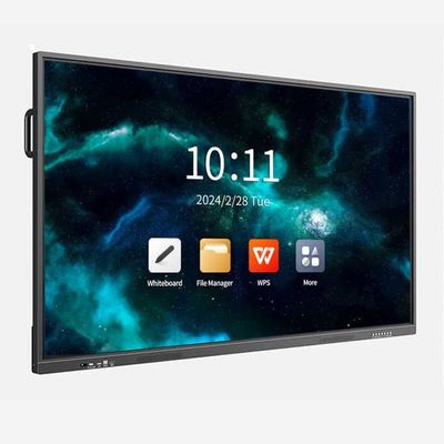 Tabla de presentación de pantalla táctil interactiva para el aula escolar con vida útil ≥50000 horas y fácil instalación